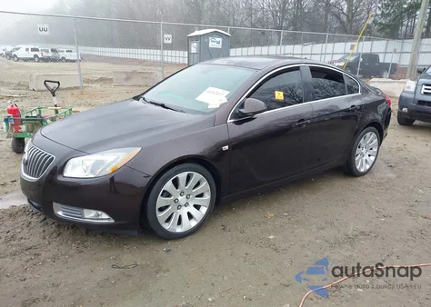 2011 Buick Regal Cxl Turbo Russelsheim из США, поврежденный, VIN W04GZ5GV7B1113230